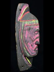 Brightly Colored Wooden Yam Mask2