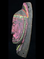 Brightly Colored Wooden Yam Mask3